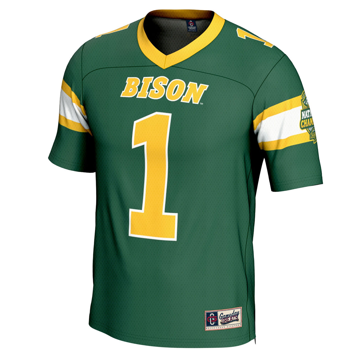 #1 NDSU Bison GameDay Greats 2024 NCAA FCS Football National Champions Lightweight Fashion Jersey - Green