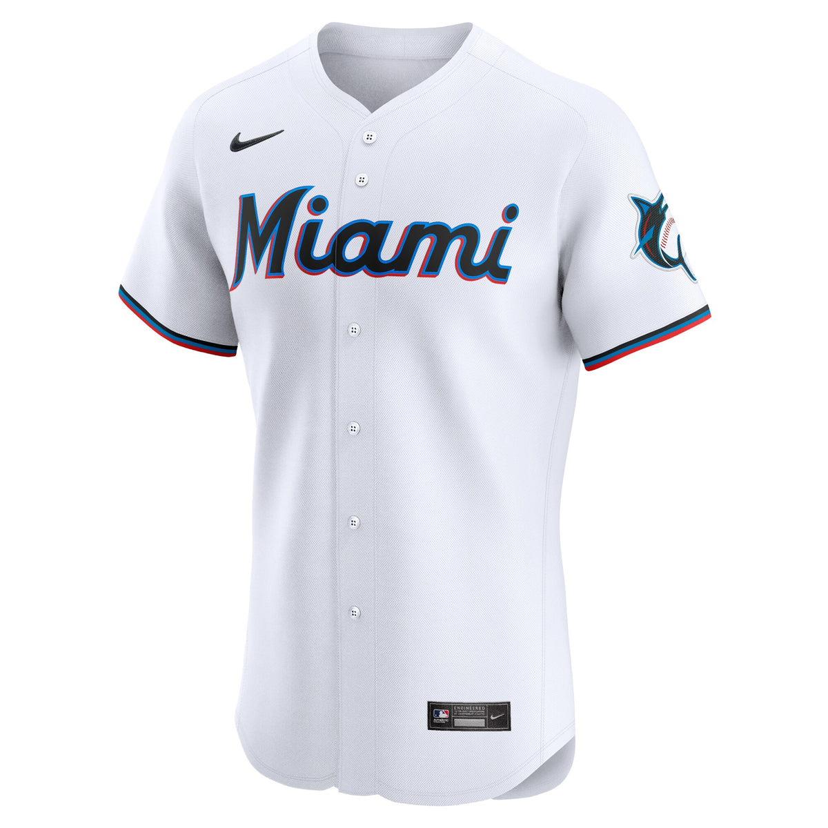 Miami Marlins Eury Perez White Home Elite Player Jersey
