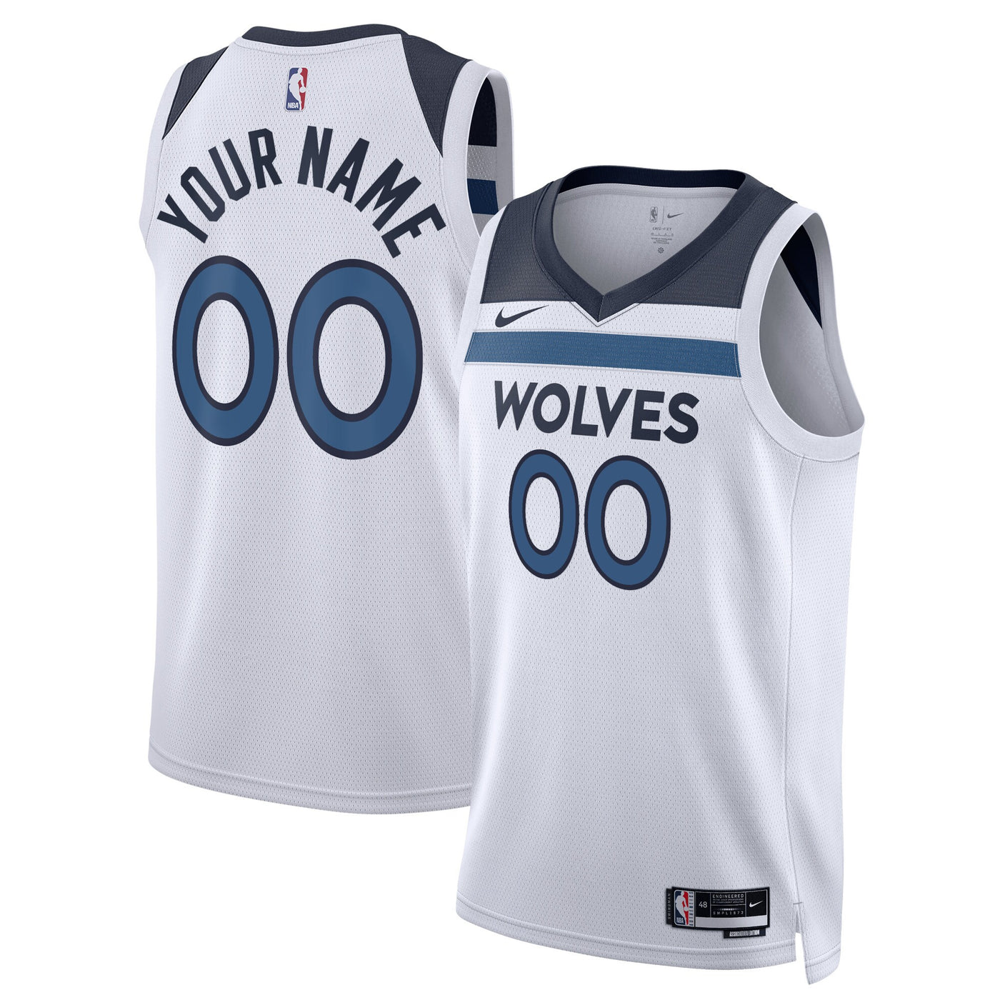 Minnesota Timberwolves Nike Association Swingman Jersey - Custom