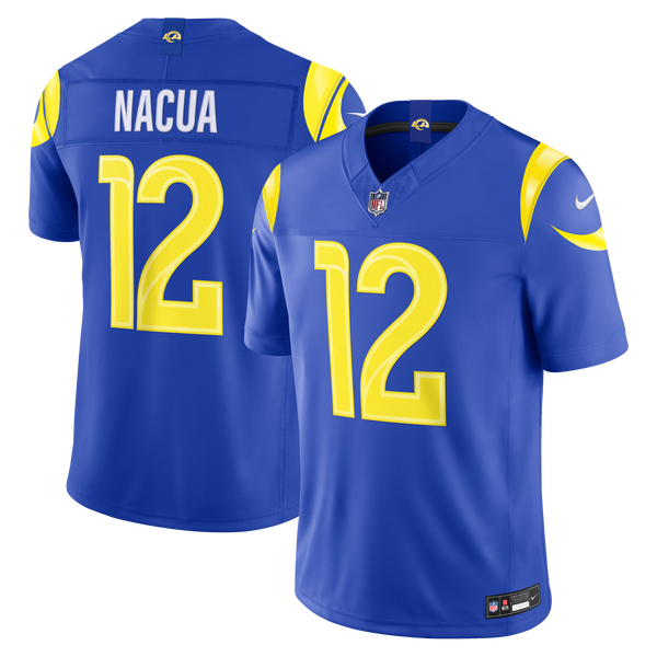 Los Angeles Rams Puka Nacua Nike Royal Team Vapor F.U.S.E. Stitched Limited Jersey