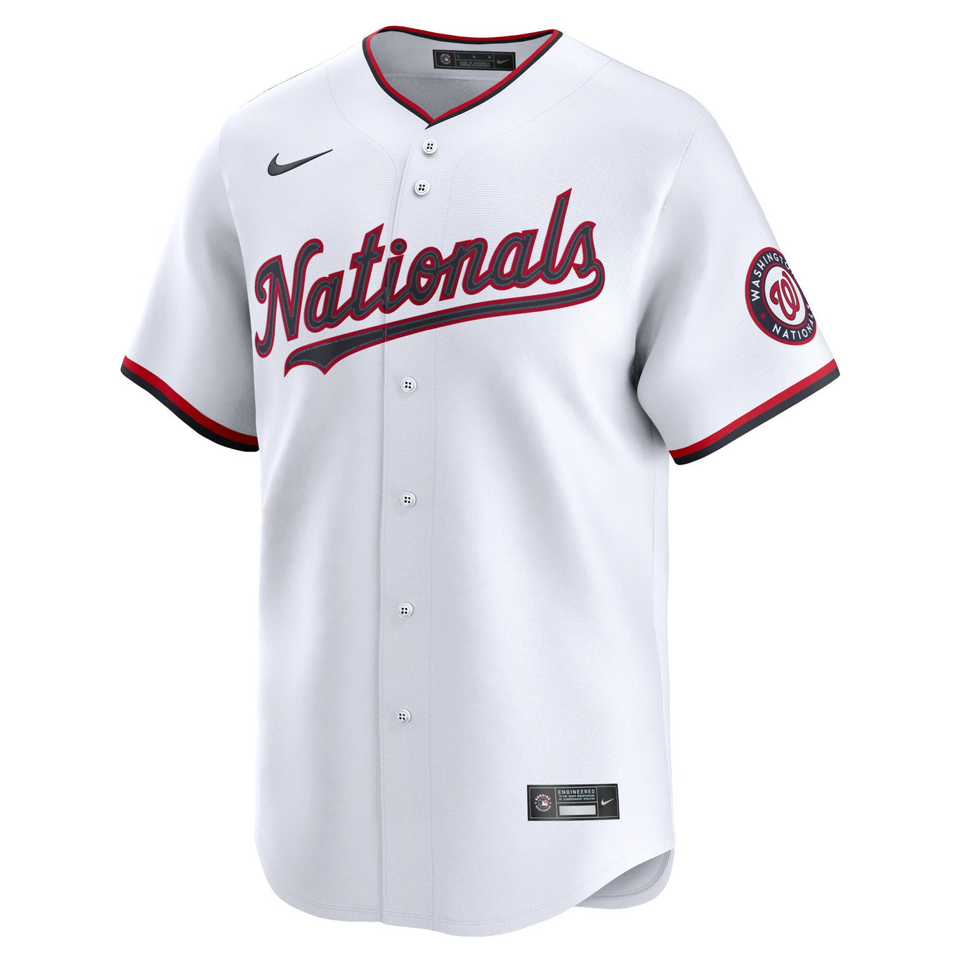 Washington Nationals James Wood Nike White Home Limited Jersey