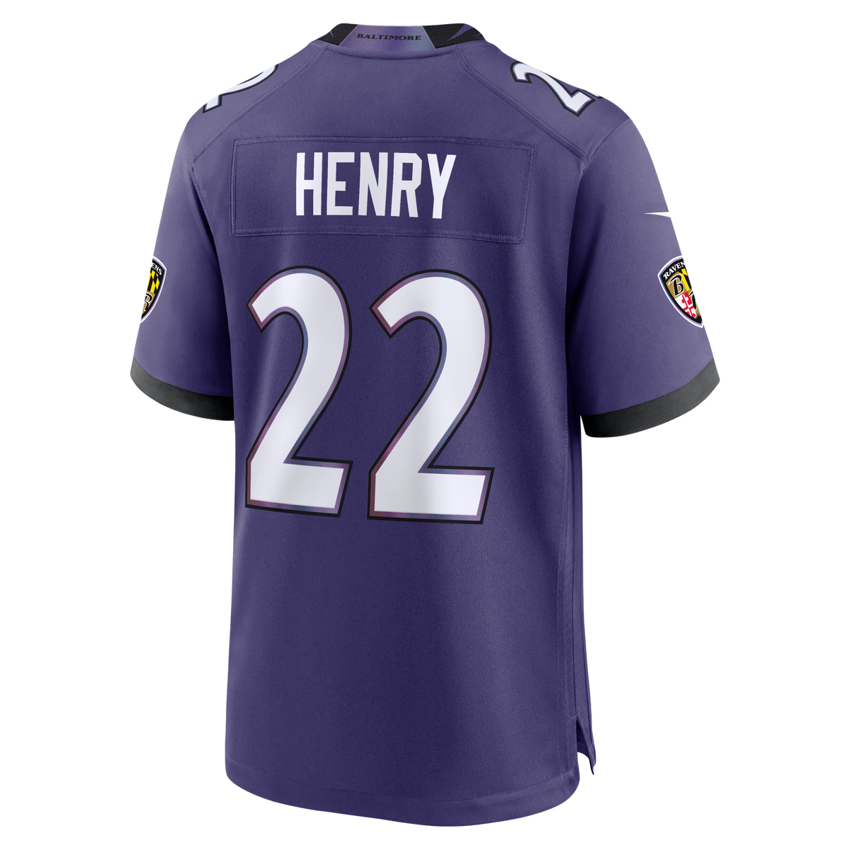 Baltimore Ravens Derrick Henry Purple Team Game Jersey