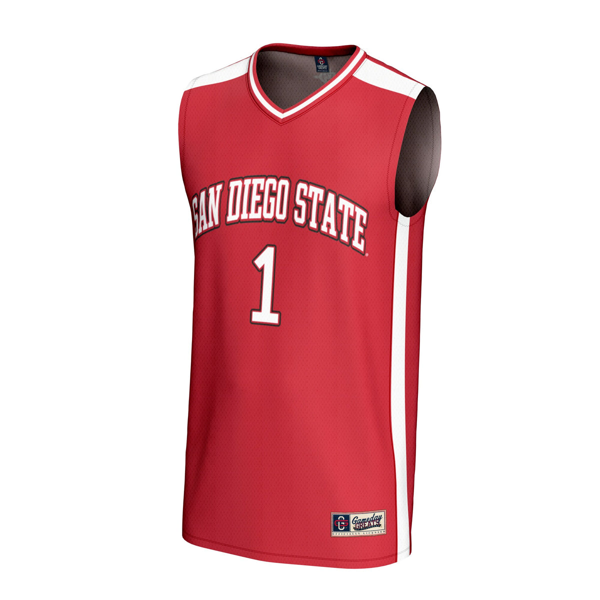#1 San Diego State Aztecs GameDay Greats Lightweight Basketball Fashion Jersey - Cardinal