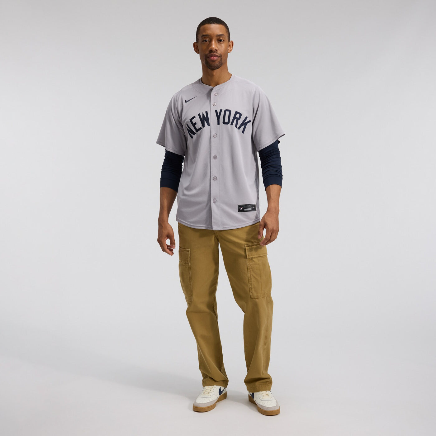 New York Yankees Aaron Judge Nike Gray Road Limited Player Jersey