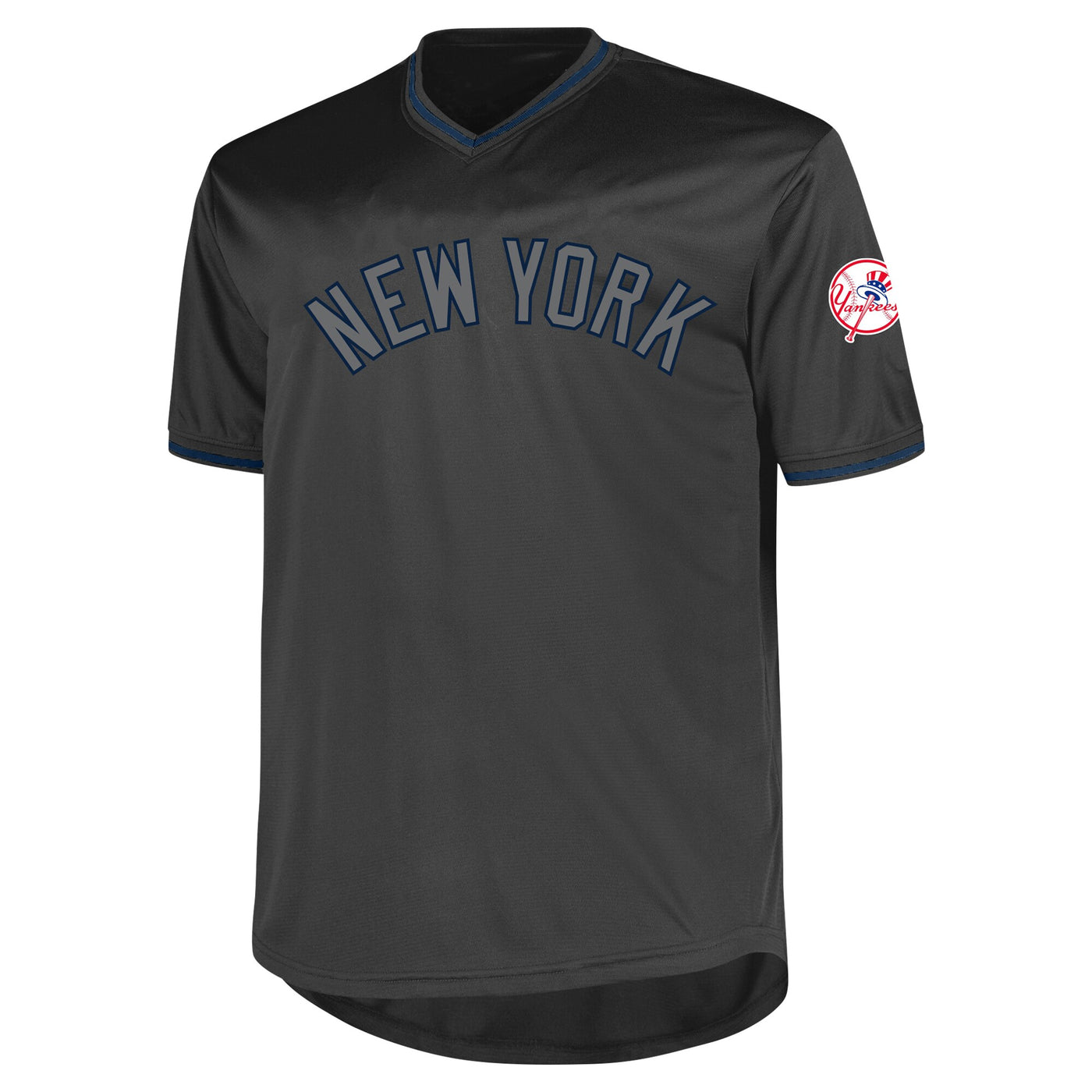 New York Yankees Profile Charcoal Big & Tall Pop Fashion Jersey
