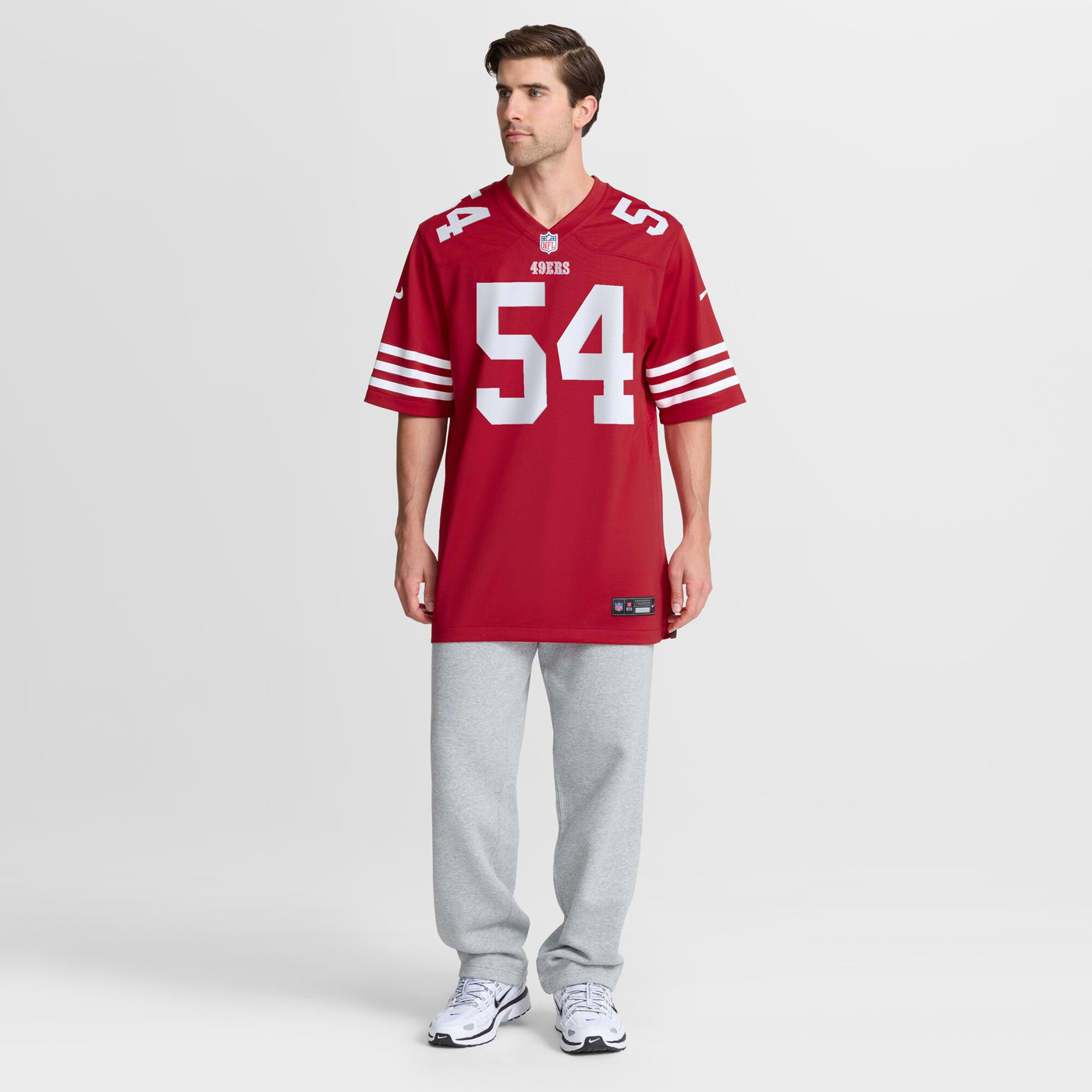San Francisco 49ers Fred Warner Nike Scarlet Player Game Jersey