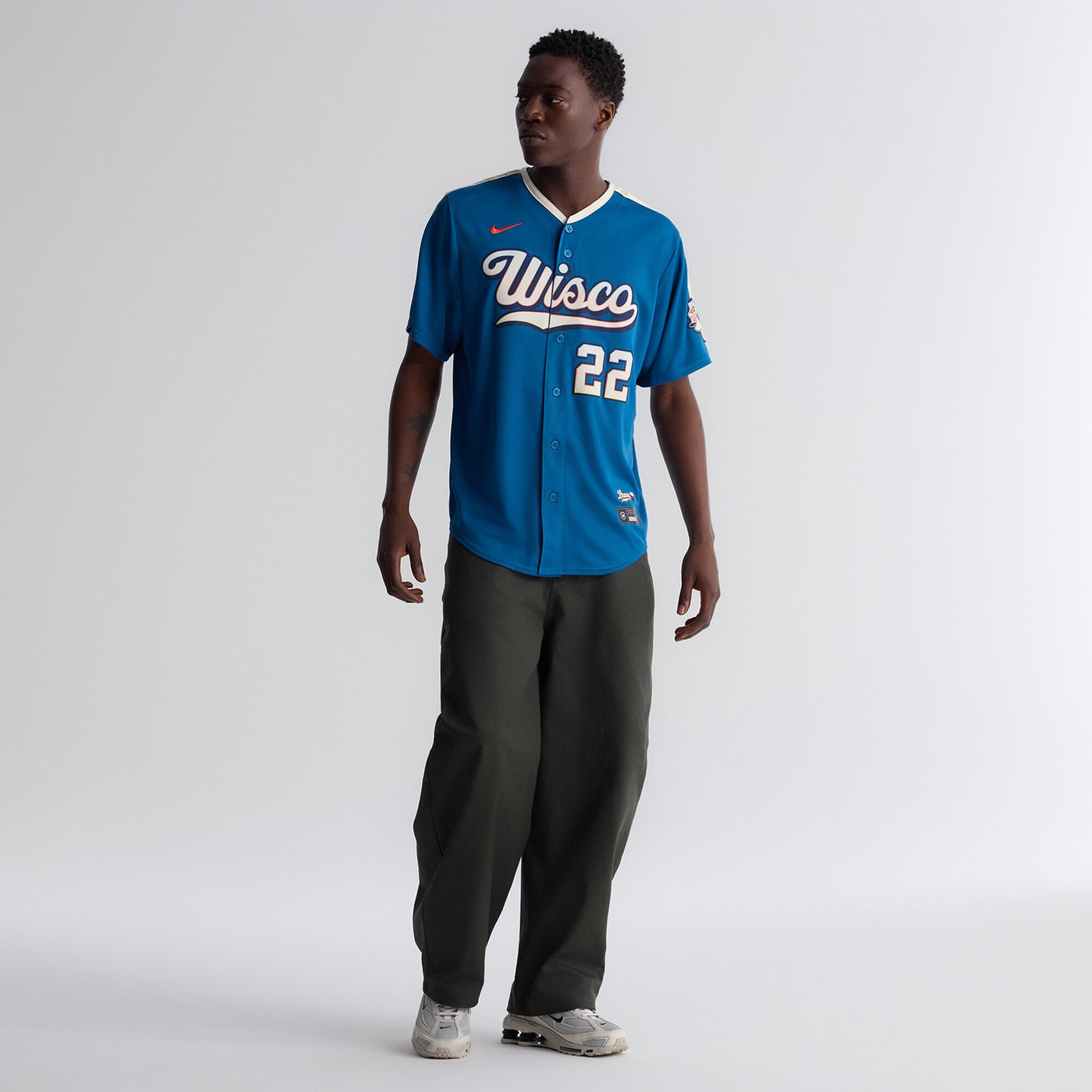 Milwaukee Brewers Christian Yelich Nike Mineral Blue 2026 City Connect Stadium Jersey
