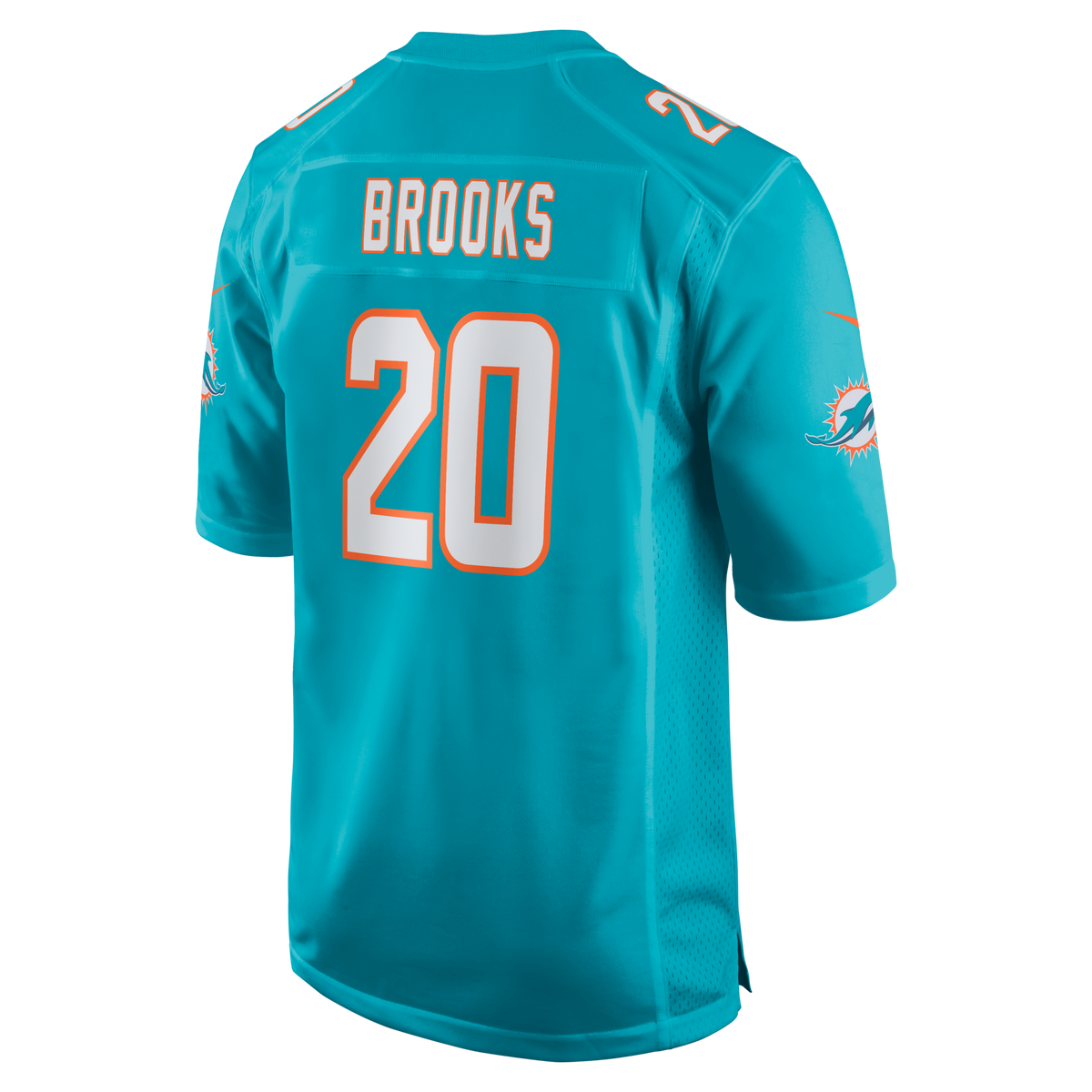 Miami Dolphins Jordyn Brooks Aqua Game Jersey