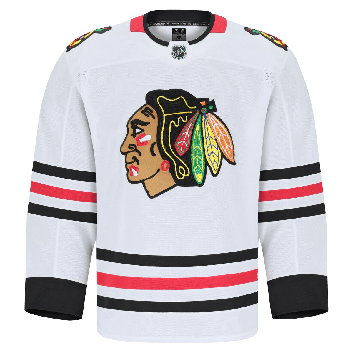 Chicago Blackhawks Fanatics White Away Authentic Pro Jersey