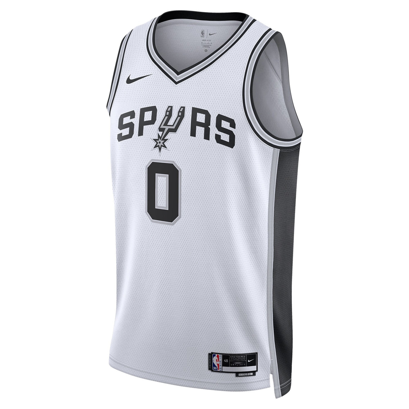 San Antonio Spurs Nike Association Edition Swingman Jersey - White - Keldon Johnson