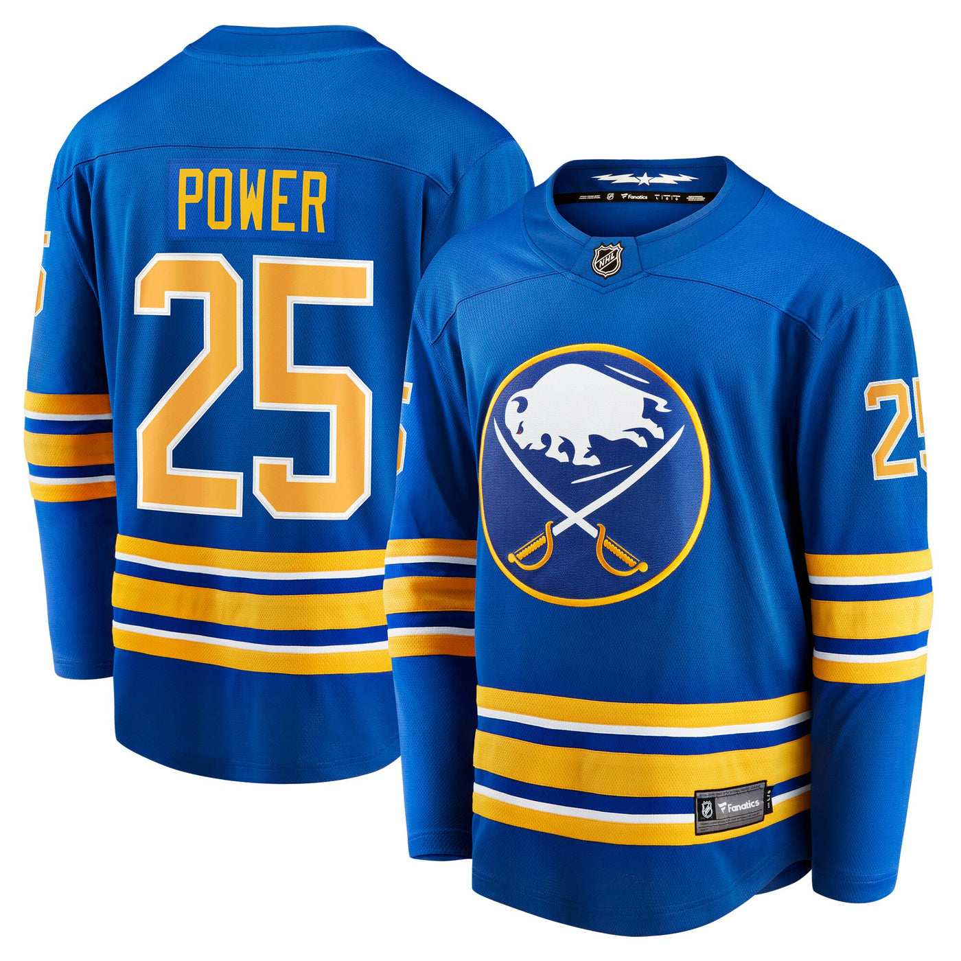 Buffalo Sabres Owen Power Fanatics Royal Home Breakaway Player Jersey
