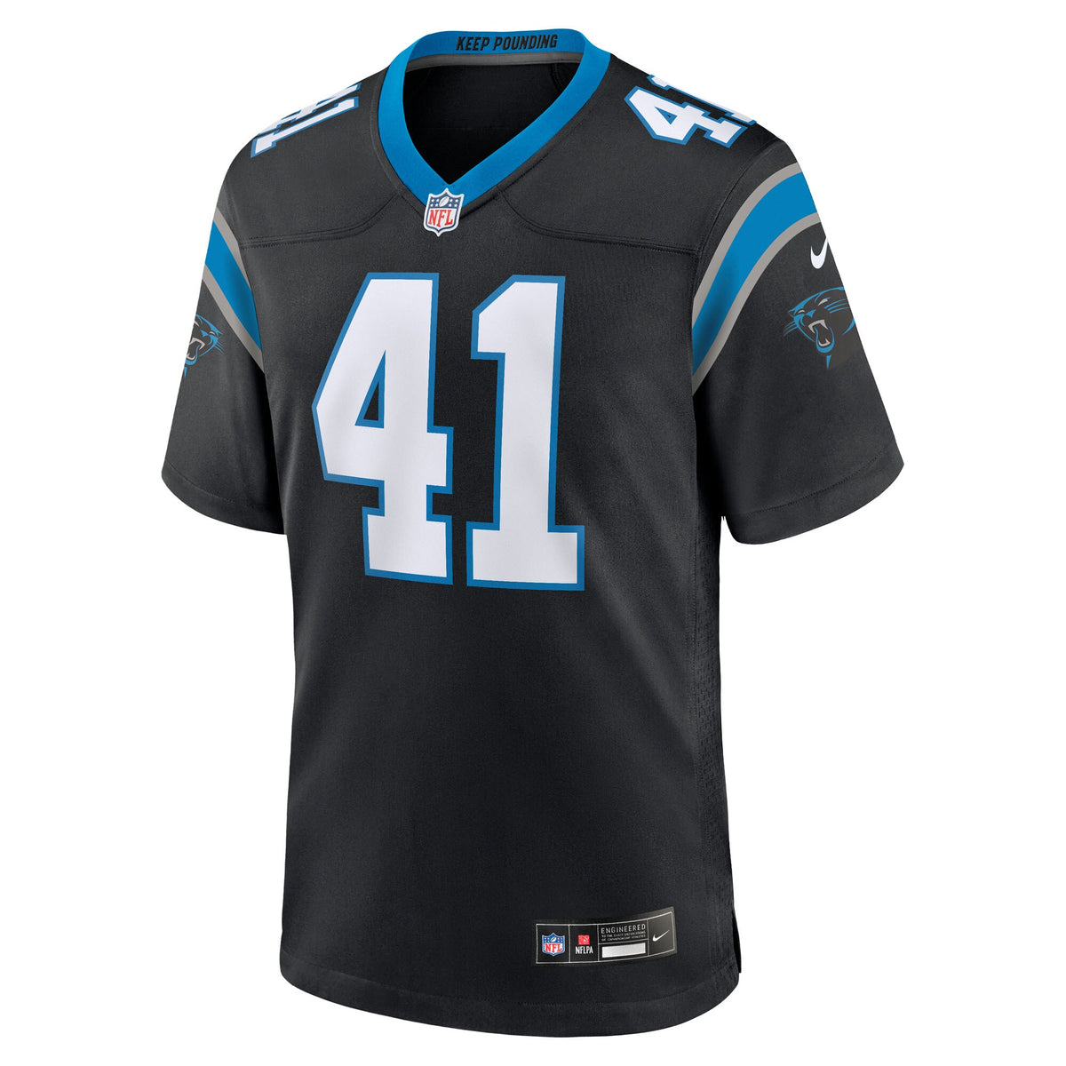 Carolina Panthers Jacoby Windmon Black Team Game Jersey