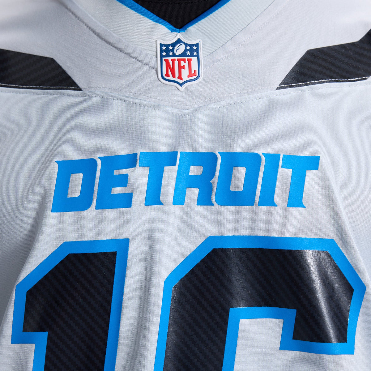 Detroit Lions Jared Goff Nike Silver 2026 Rivalries Collection Game Jersey