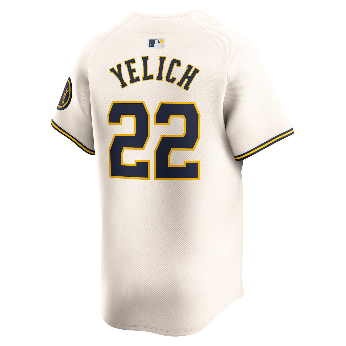 Milwaukee Brewers Christian Yelich Nike Cream Home Limited Player Jersey