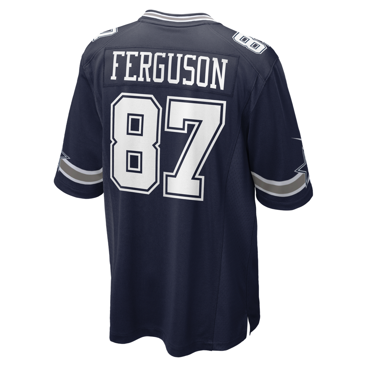 Dallas Cowboys Jake Ferguson Navy Team Game Jersey
