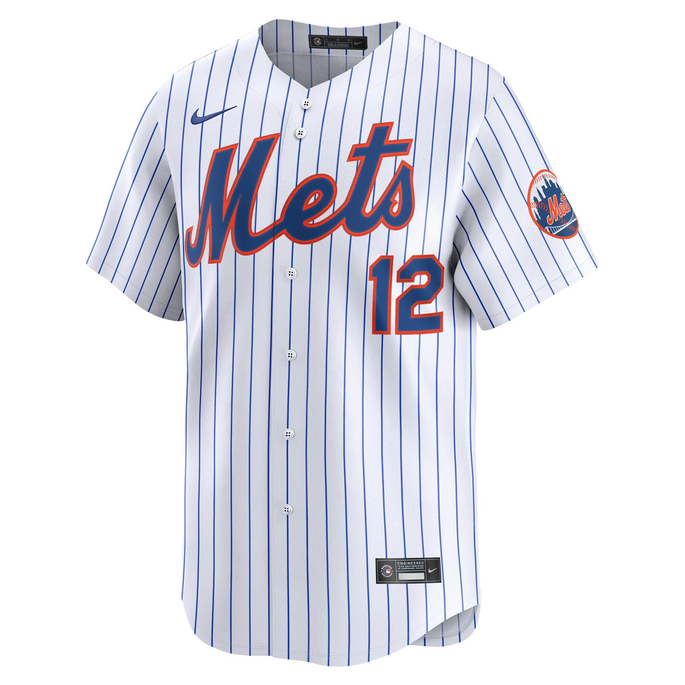 New York Mets Francisco Lindor Nike White Home Limited Jersey