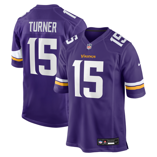 Minnesota Vikings Dallas Turner Nike Purple Player Game Jersey