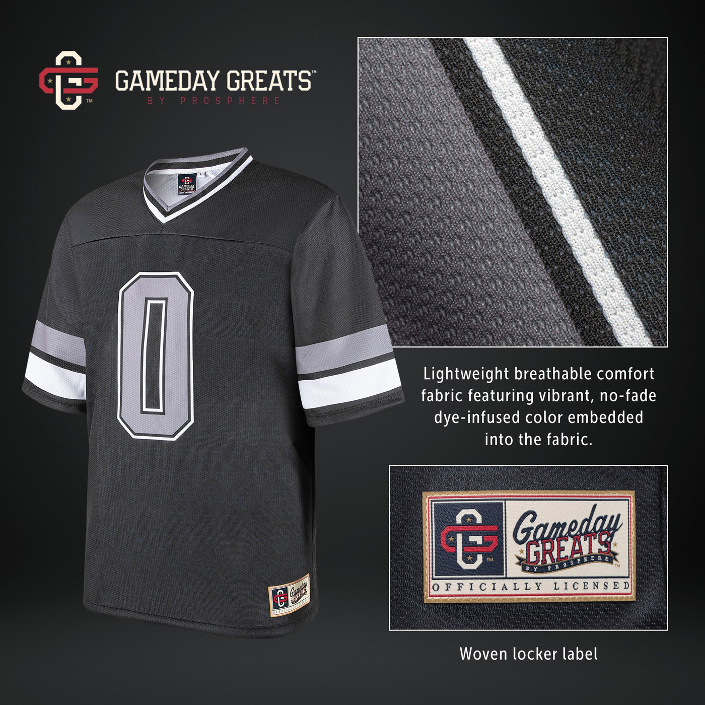 GameDay Greats Navy Augustana Vikings Football Jersey
