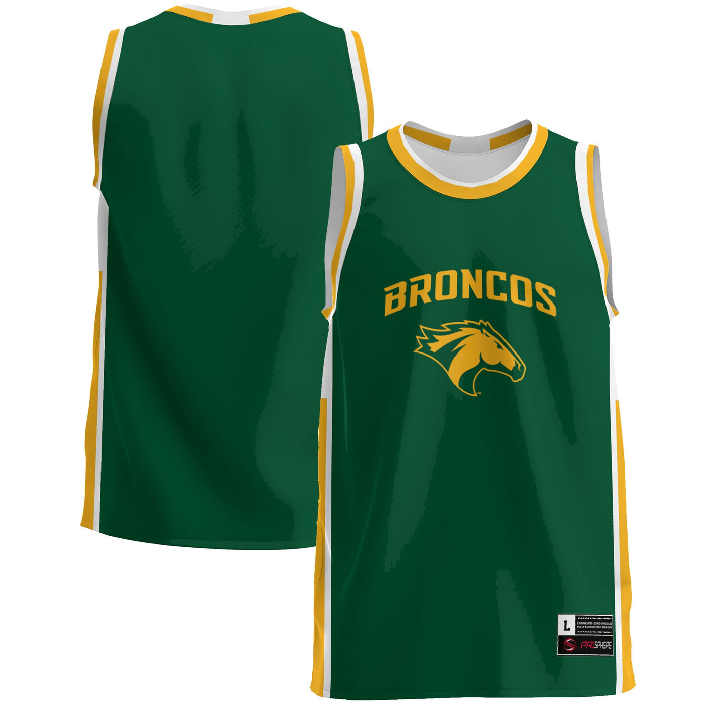 GameDay Greats Green Cal Poly Pomona Broncos Lightweight Basketball Jersey