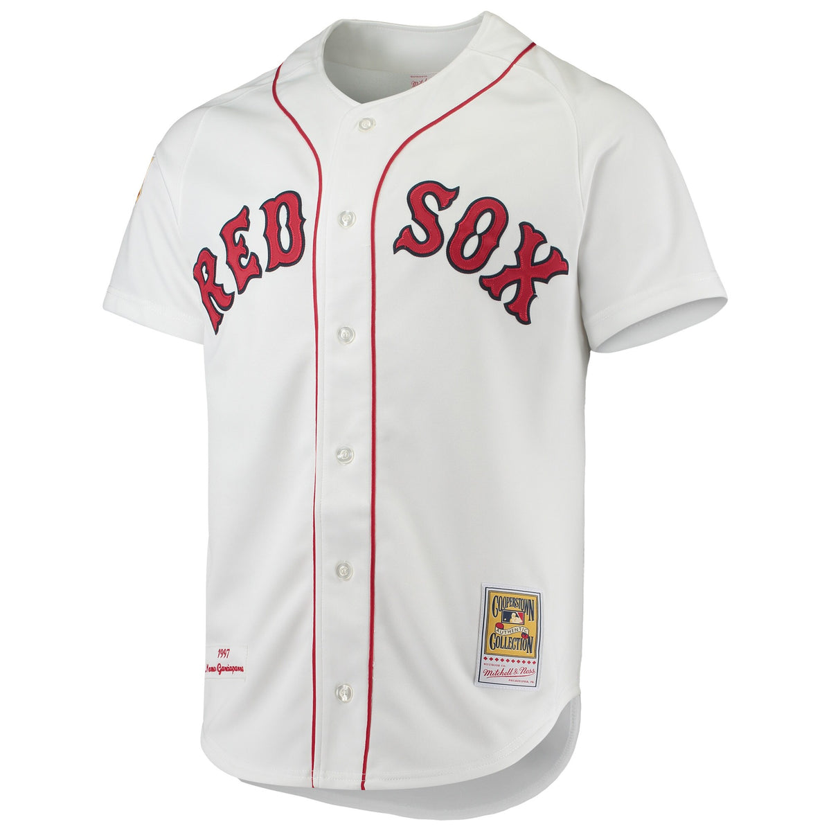 Boston Red Sox Nomar Garciaparra Mitchell & Ness White 1997 Cooperstown Collection Authentic Jersey