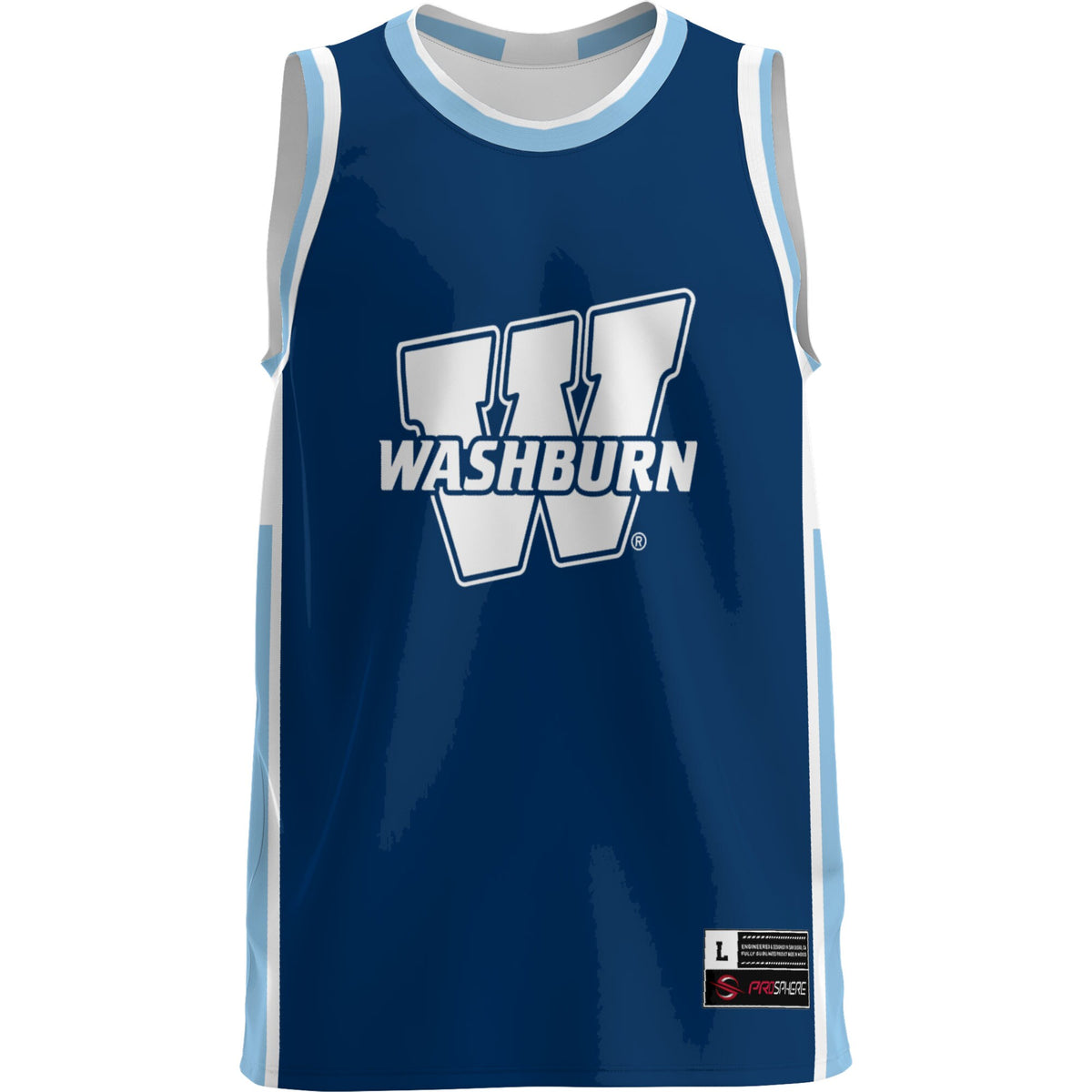 Washburn Ichabods GameDay Greats Lightweight Basketball Jersey - Blue