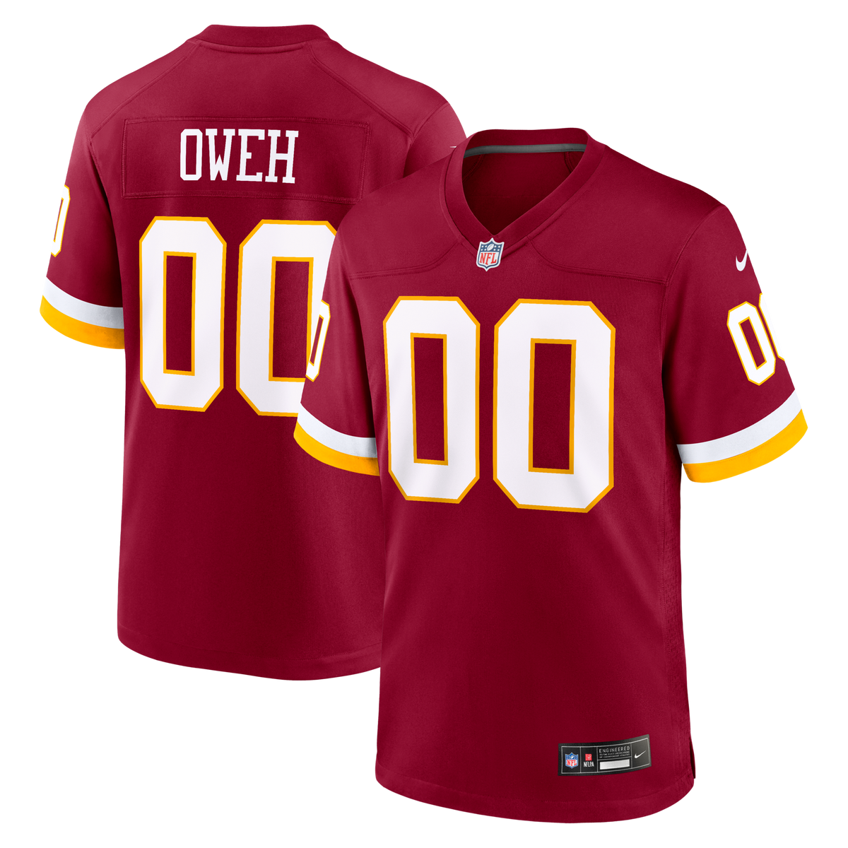 Washington Commanders Odafe Oweh Burgundy Game Jersey