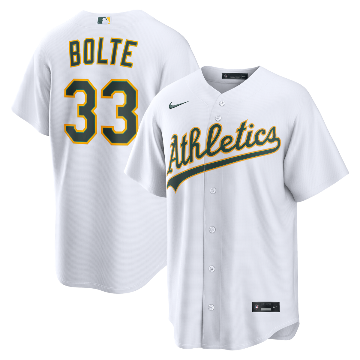 Athletics Henry Bolte White Home Replica Jersey