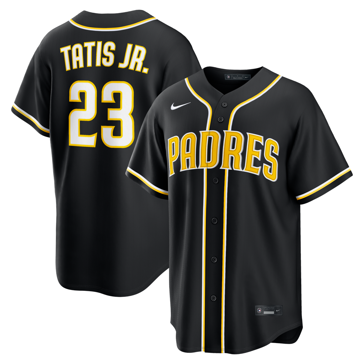 San Diego Padres Fernando Tatis Jr. Fashion Replica Black Out Jersey