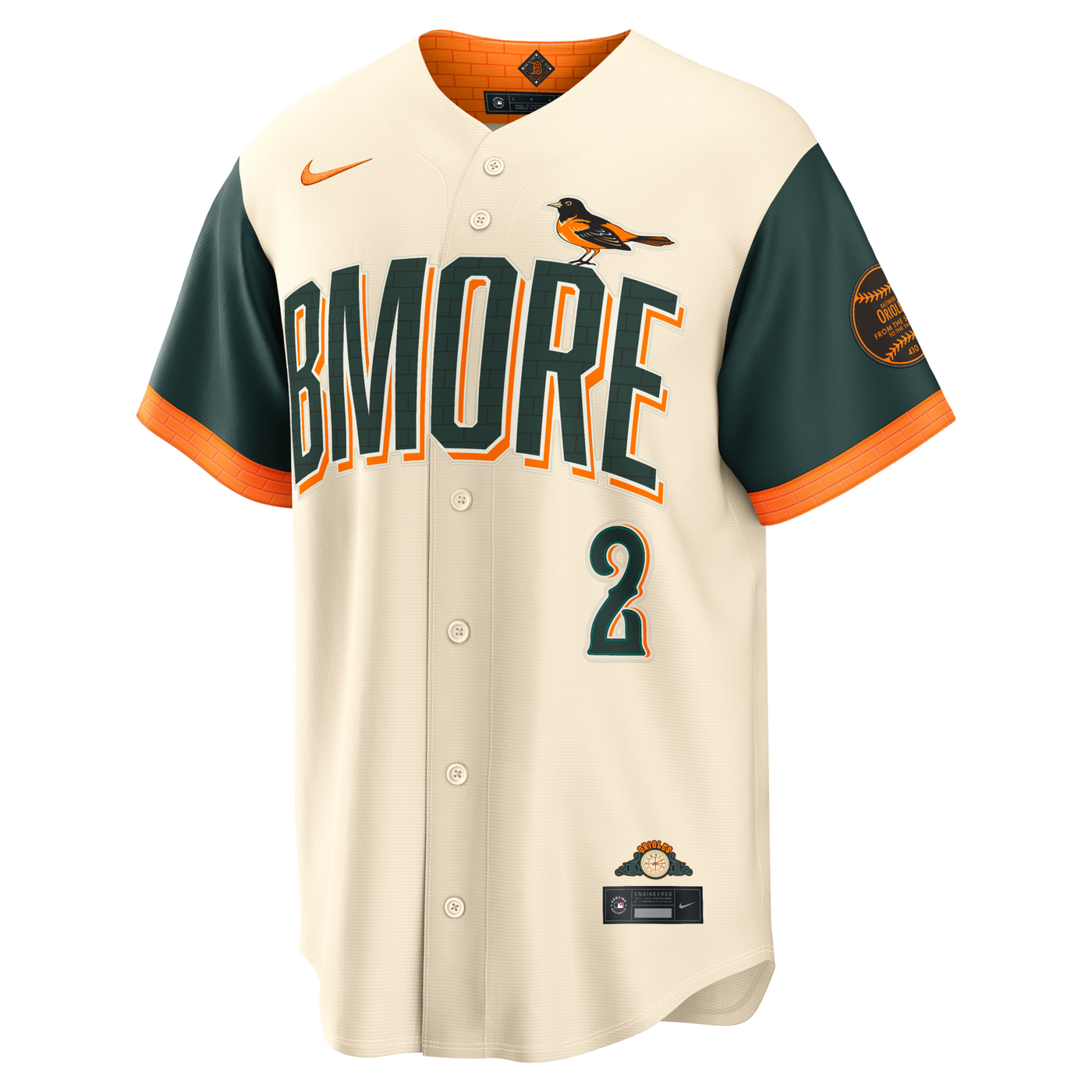 Baltimore Orioles Gunnar Henderson Nike Cream 2026 City Connect Stadium Jersey