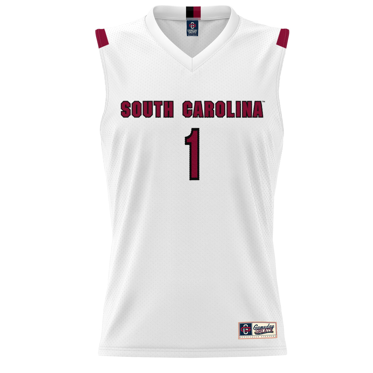 South Carolina Gamecocks GameDay Greats Lightweight Basketball Alumni Jersey - White