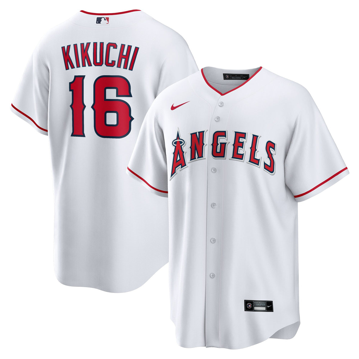 Los Angeles Angels Yusei Kikuchi White Home Replica Jersey