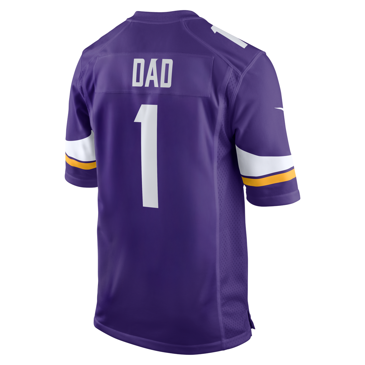 Minnesota Vikings Number 1 Dad Purple Game Jersey