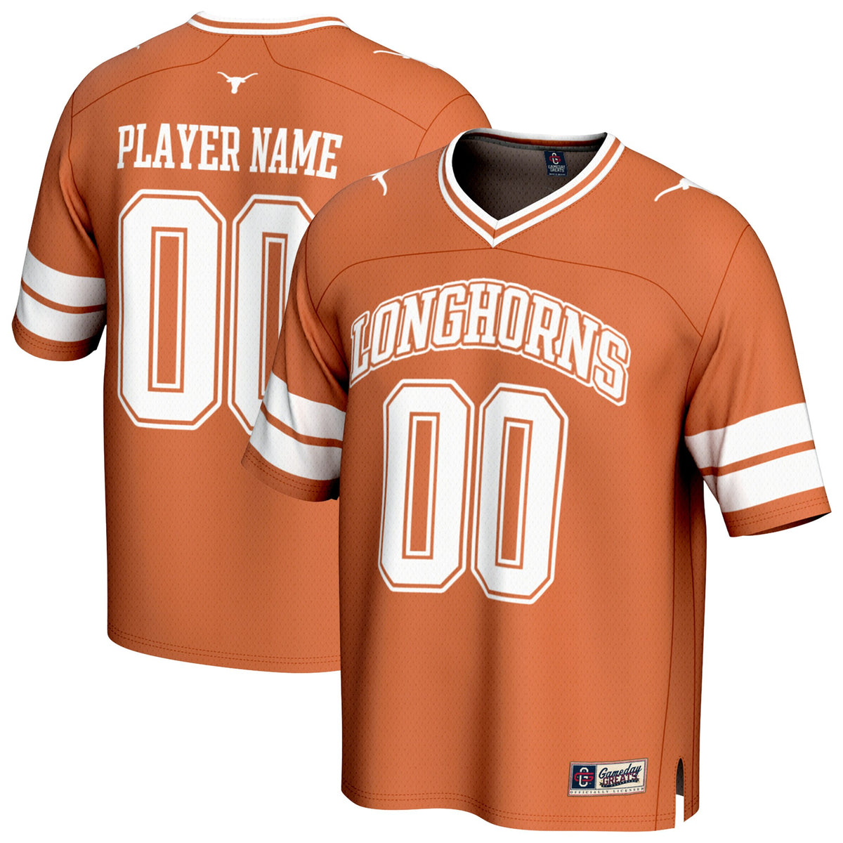 Texas Longhorns GameDay Greats NIL Pick-A-Player Football Fashion Jersey - Texas Orange