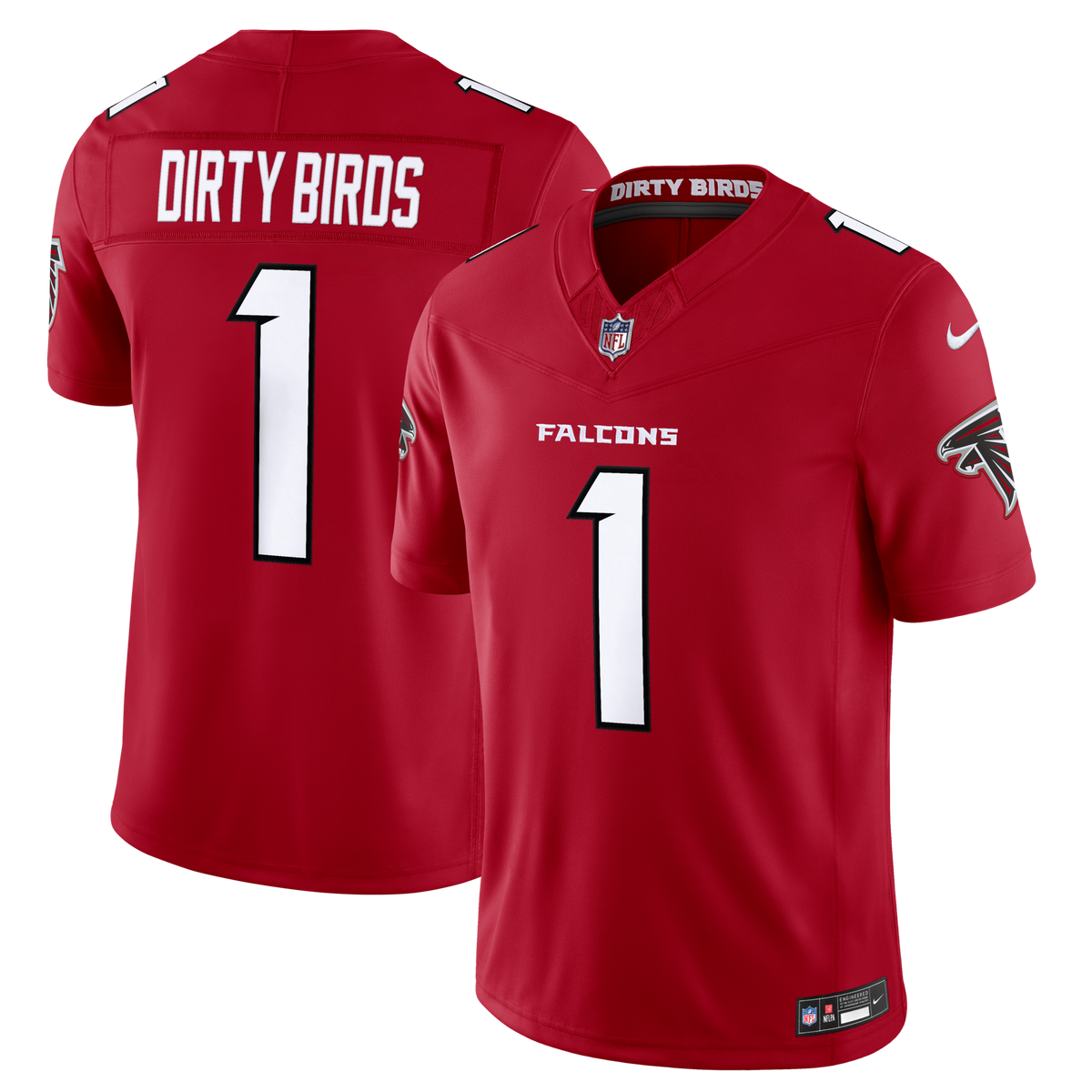 Atlanta Falcons Dirty Birds Red Team Vapor F.U.S.E. Stitched Limited Jersey