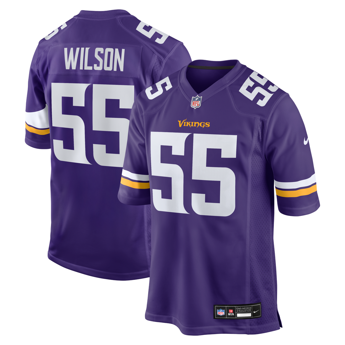 Minnesota Vikings Eric Wilson Purple Team Game Jersey