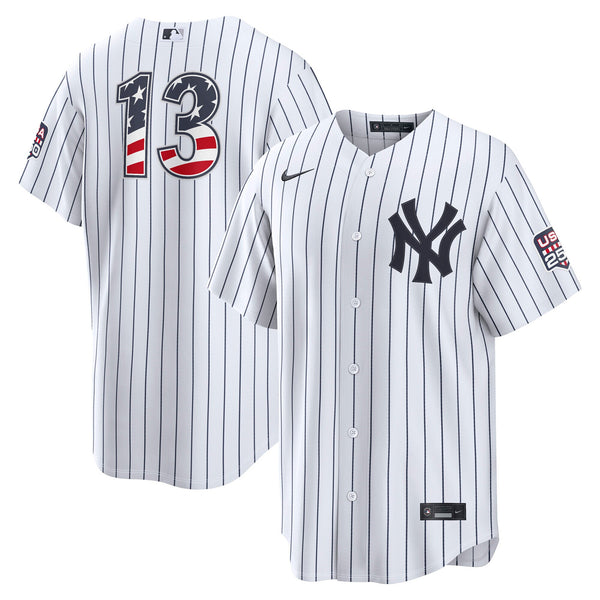 Fourth of July New York Yankees Jazz Chisholm Jr. White USA 250 Stadium Jersey
