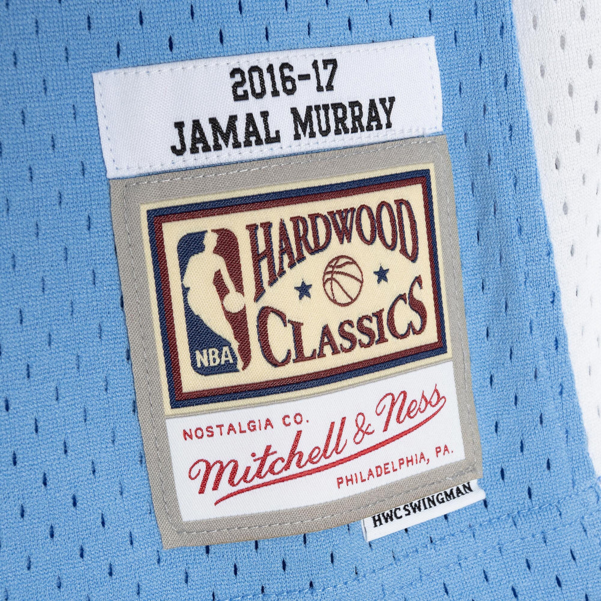 Denver Nuggets Mitchell & Ness Jamal Murray 2016 Road Jersey - Columbia Blue
