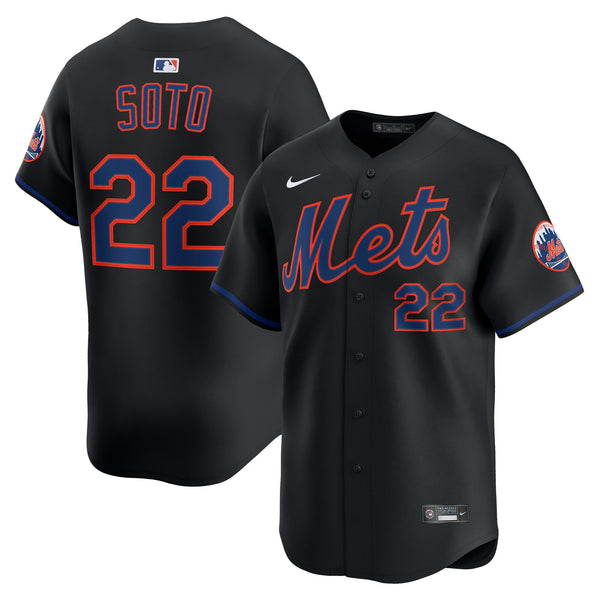 New York Mets Juan Soto Nike Black Alternate Limited Jersey