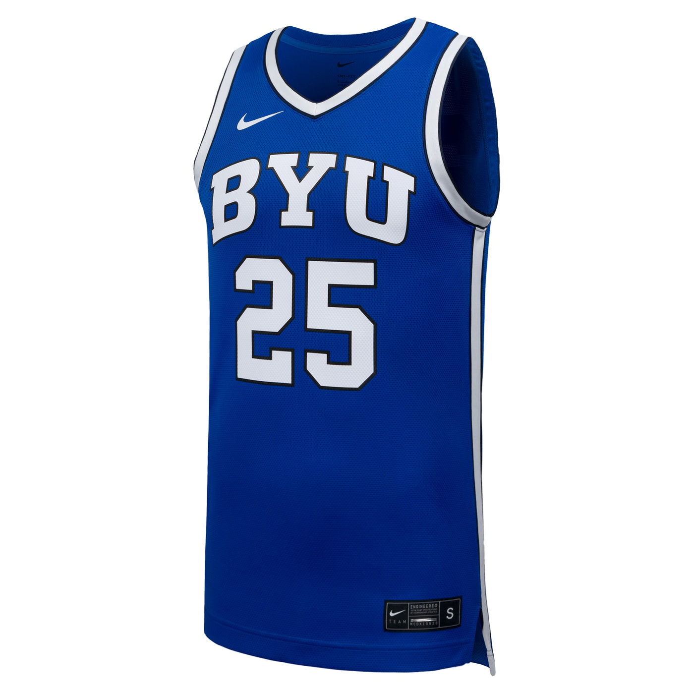 Nike #25 Royal BYU Cougars Replica Basketball Jersey