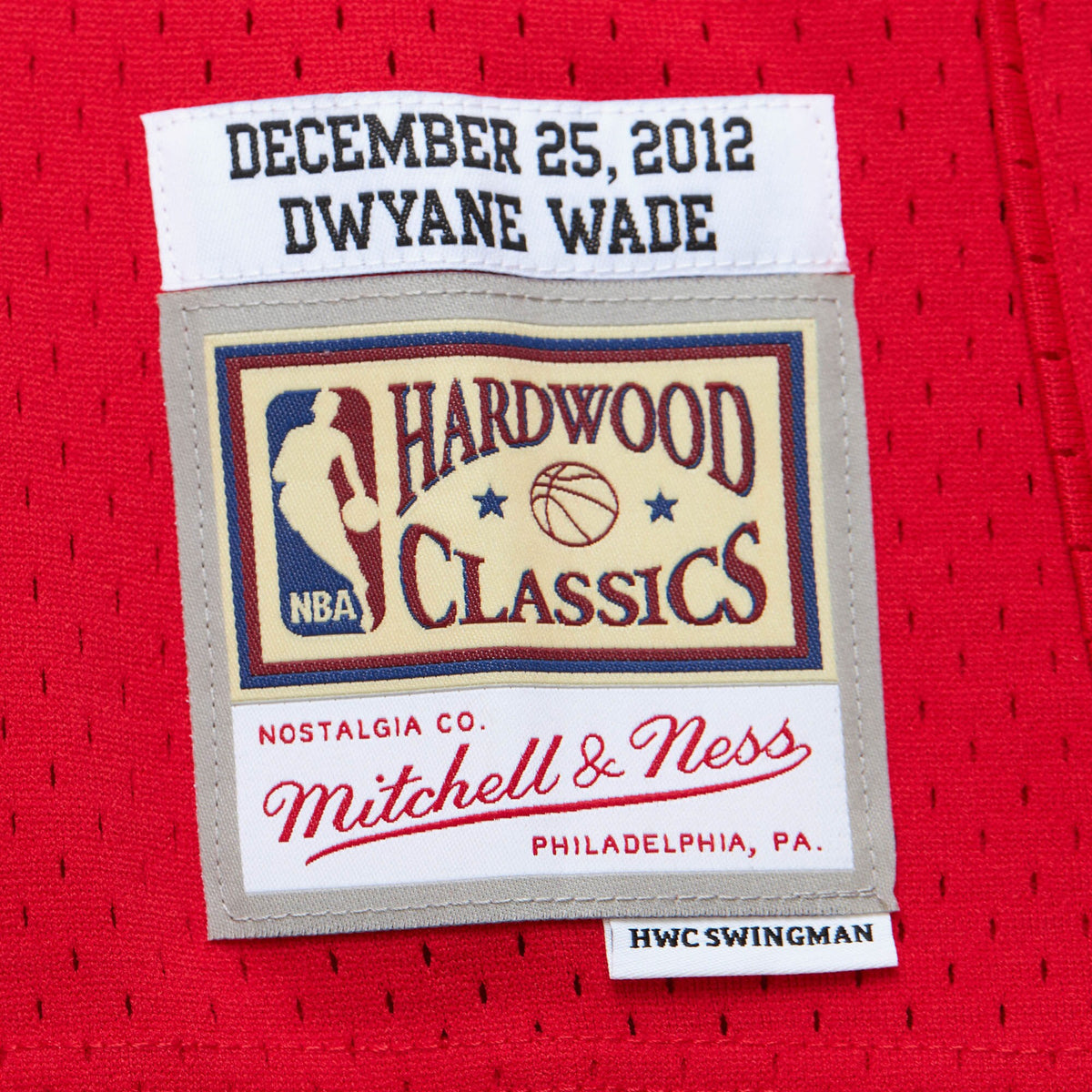 Miami Heat Mitchell & Ness Dwyane Wade 2012 Day Jersey - Scarlet