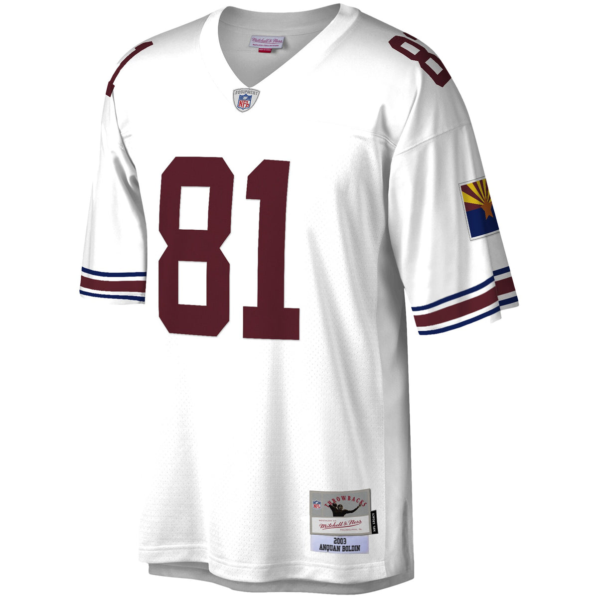 Arizona Cardinals Anquan Boldin Mitchell & Ness White Legacy Replica Jersey