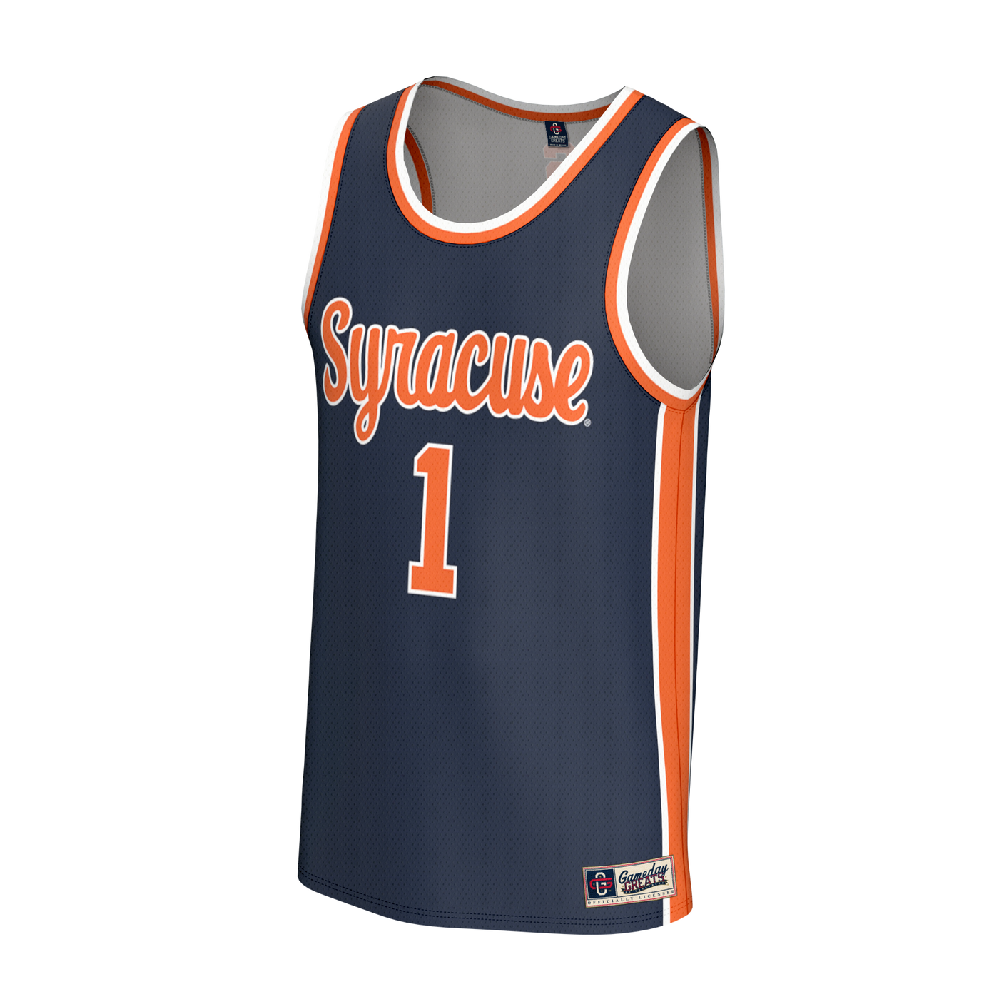 GameDay Greats Navy Syracuse Orange Lightweight Collegiate Basketball Fashion Jersey