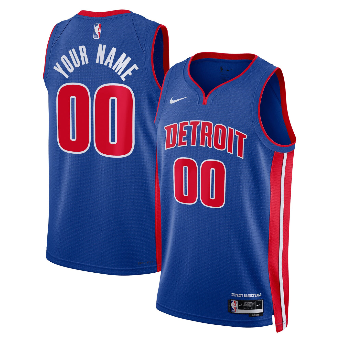 Detroit Pistons Nike Icon Swingman Jersey - Custom