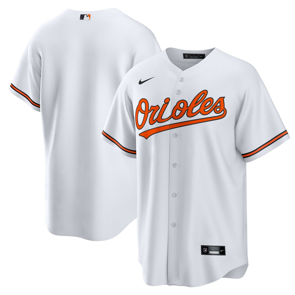 Baltimore Orioles White Home Big & Tall Replica Jersey