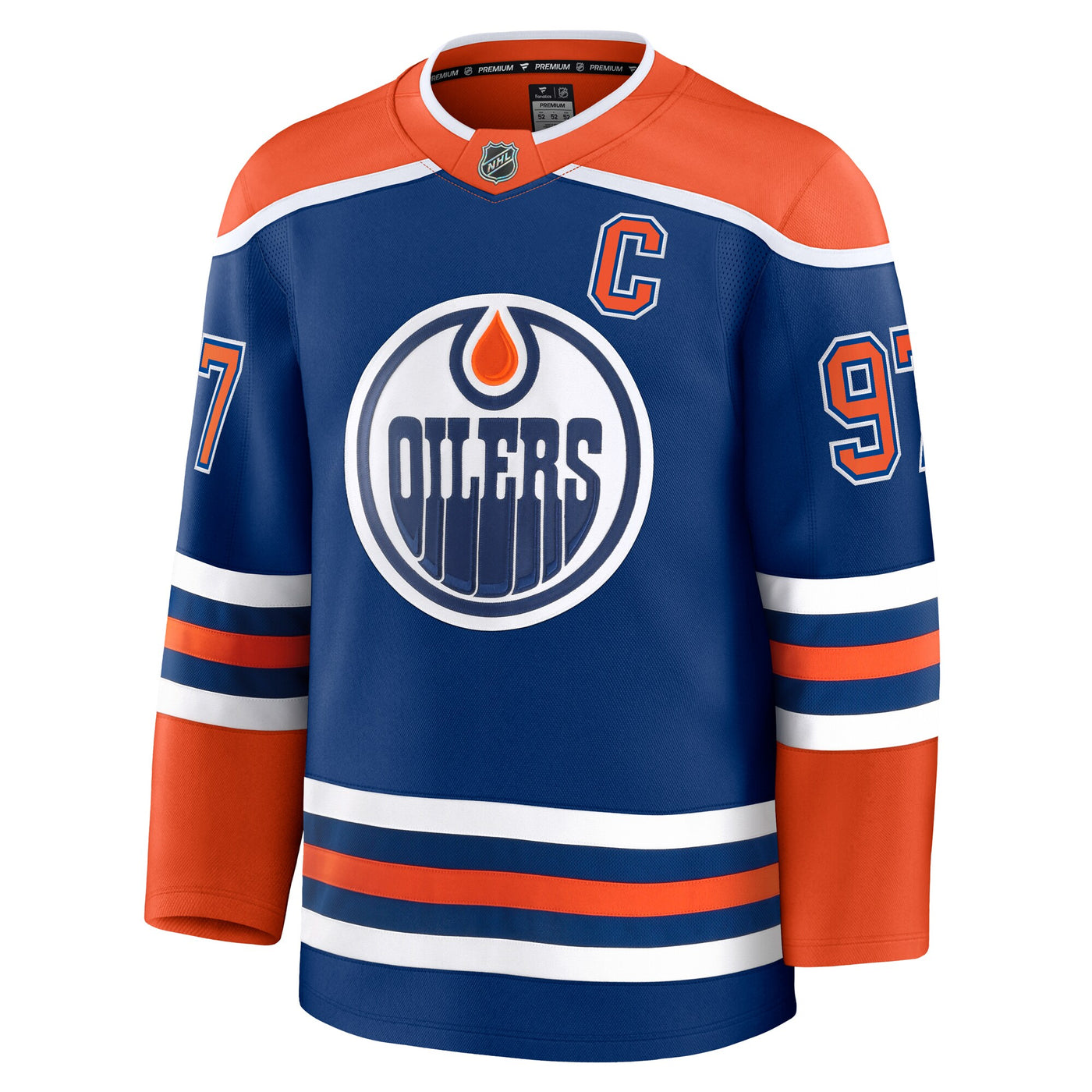 Edmonton Oilers Connor McDavid Fanatics Royal Home Premium Jersey