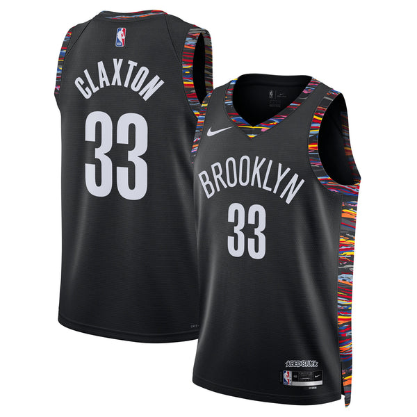 Brooklyn Nets Nike 2025/26 City Edition Swingman Jersey - Black - Nic Claxton