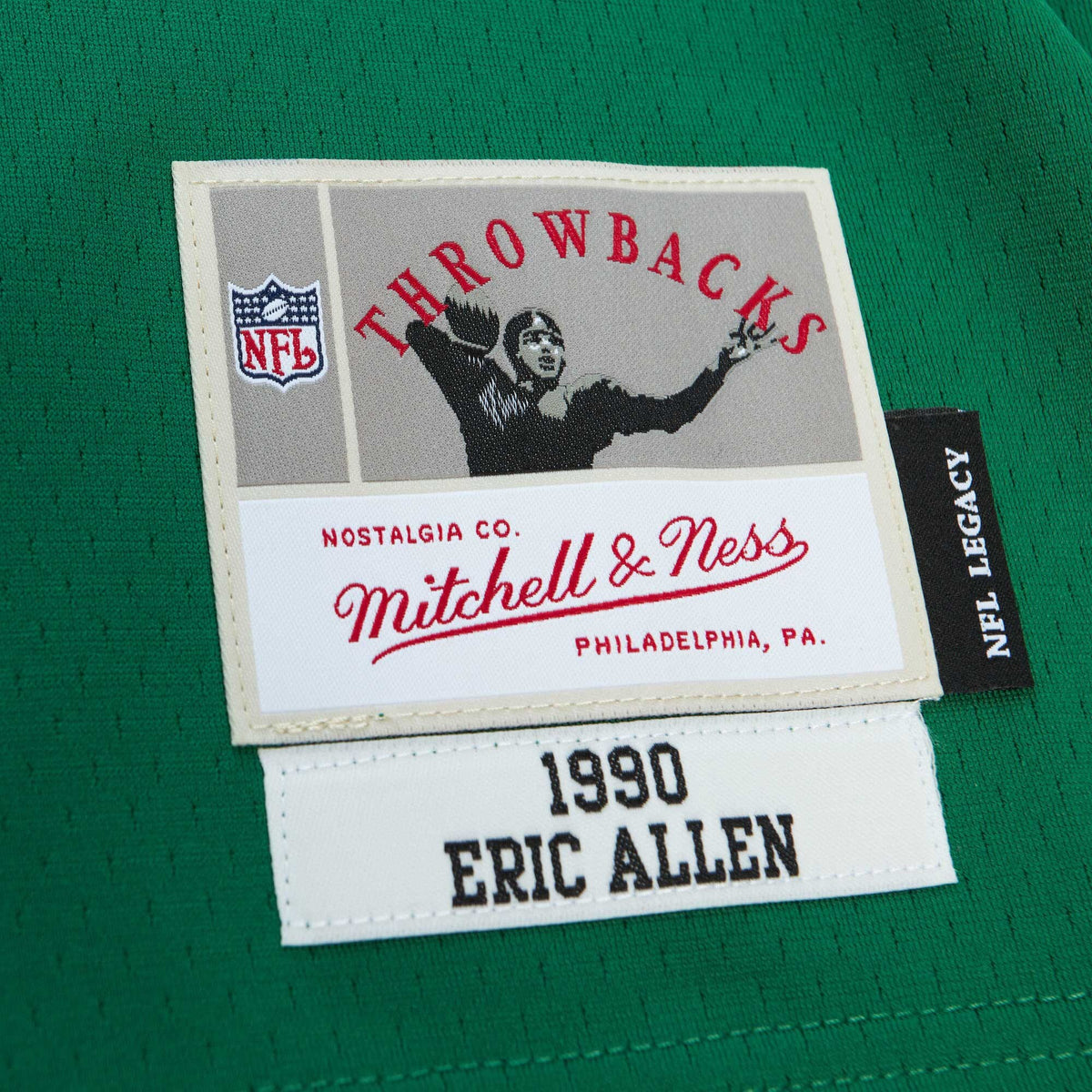 Philadelphia Eagles Eric Allen Mitchell & Ness Kelly Green Legacy Replica Jersey