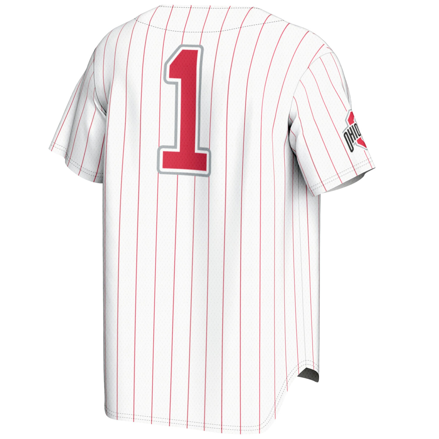 GameDay Greats #1 White Ohio State Buckeyes Lightweight Baseball Jersey