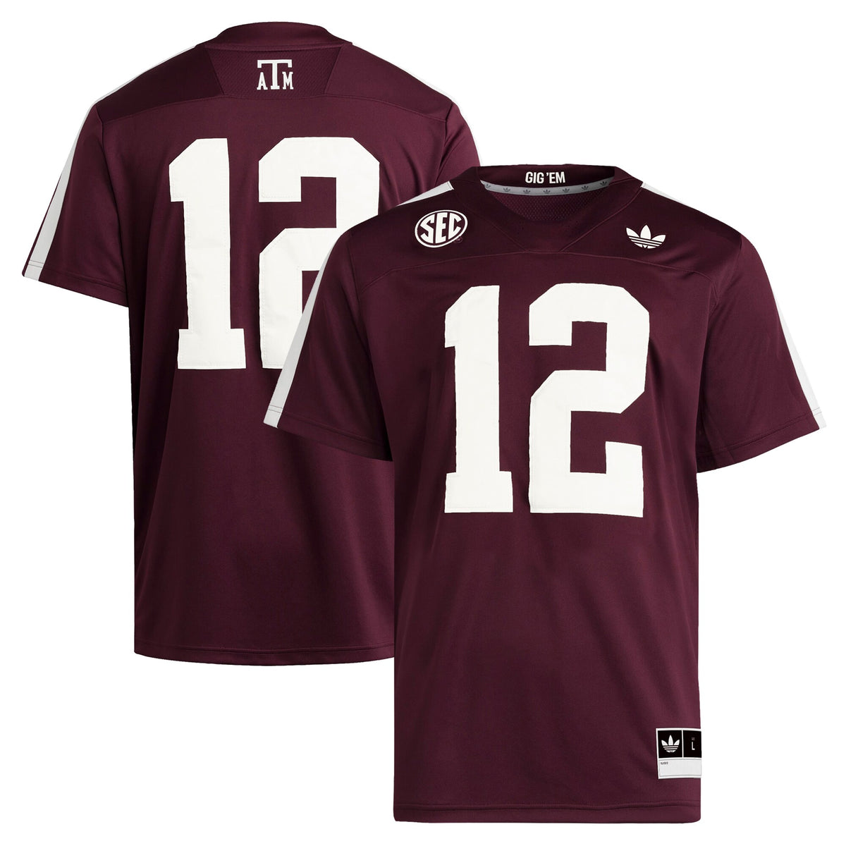 #12 Texas A&M Aggies Premier Strategy Jersey - Maroon