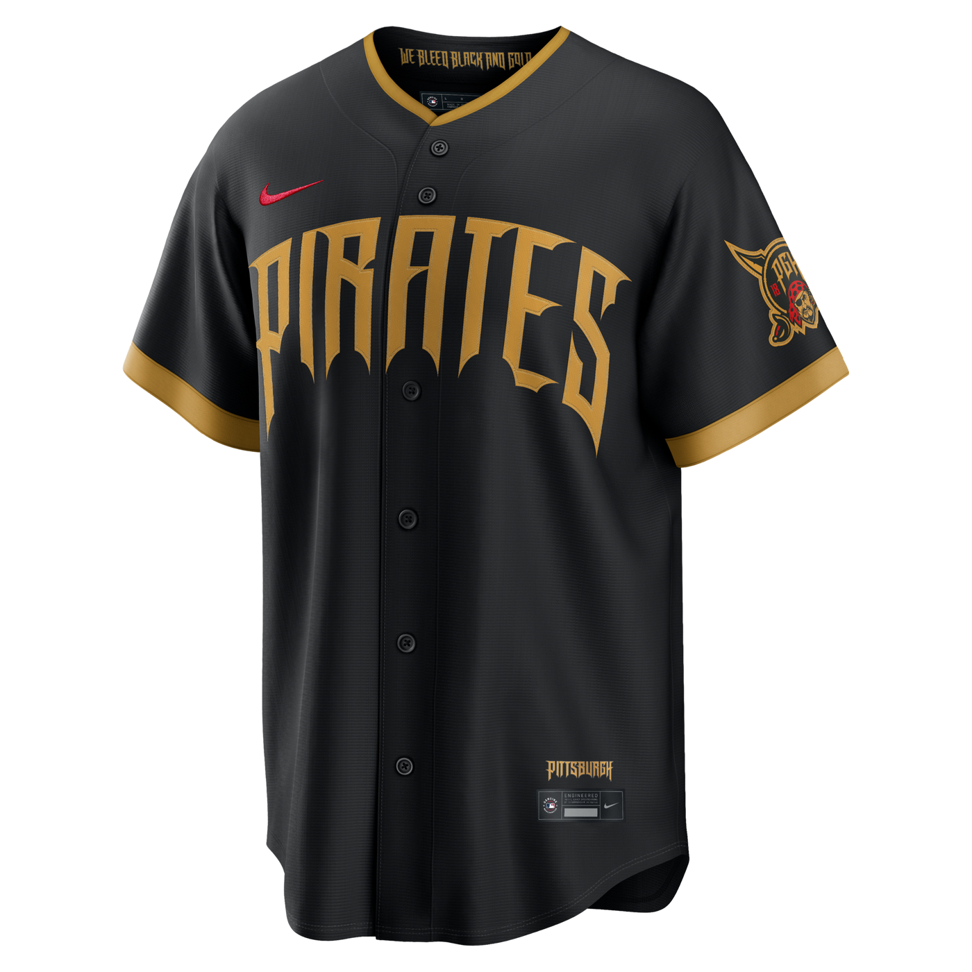 Pittsburgh Pirates Konnor Griffin Nike Black 2026 City Connect Stadium Jersey